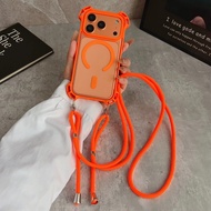 Creative Drone Four Corner Anti Drop Magnetic Case For IPhone 17 16 15 14 13 12 Pro Max for Transpar