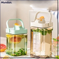 MUNDAN Water Bottle with Faucet, Drinking Bottle Outdoor Camping Cold Water Bottle, 2.3L/3.5L Large 