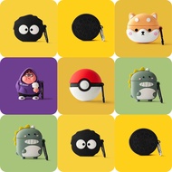 For Jeep EW011 Earphone Case Personality Simulation biscuits, briquettes, green cute dragons