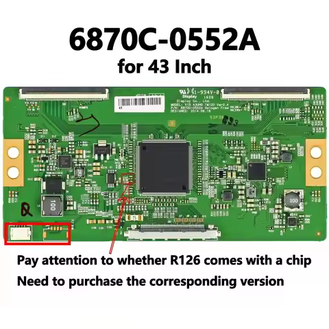 6870C-0552A T-Con Logic Board for Hisense/LG/Westinghouse/Philips/Vizio 43 Inch TV Parts