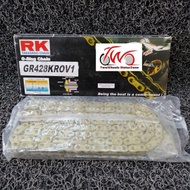 MOTORCYCLE CHAIN 428KLO O-RING GOLD RK TAKASAGO CHAIN GOLD