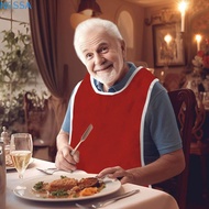 NESSA Adult Bibs, Washable Stain Resistant Elderly Bib, Dining Clothing Protection Thicked Soft Adju