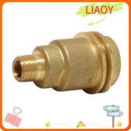 LIAOY 2PCS Joint Thread, 1/4 Inch Yellow Fitting Hose Adapter, Strength Brass Protective Cover Fitting