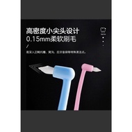 the mimiq shop tufted tooth brush sharp shape brush