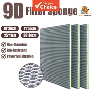 Aquarium 9D Filter Sponge, Aquarium Filter Cotton 9D Filter Sponge Kapas Penapis Akuarium Cotton Cot
