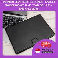 HANMAN LEATHER FLIP CASE TABLET SAMSUNG A7 10.4” / TAB S7 11.0” / TAB A 8.0 2019