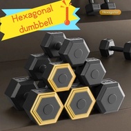 <READY STOCK>Hexagonal dumbbell 5KG/7.5KG/10kg Set Dumbells for Sport Gym Fitness Exercise Weight Tr