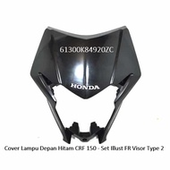 61300K84920ZC CRF 150 Black Headlight Cover - Set Illust FR Visor Type 2 Black