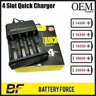 4 Slot Quick Charger 18650 Button top Vape Battery Universal Charger I4 -1688