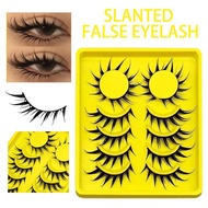 Comic-style Large Eyes With Thick Lashes Little Devil-themed Comic False Eyelashes Wet-look B8p0
