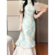 Modern cheongsam dress and ao dai