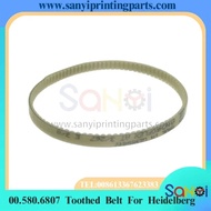 Best Quality 00.580.6807 Toothed Belt 6AT 3*270 For Heidelberg SM74 PM74  SX74 Printing Machine Part