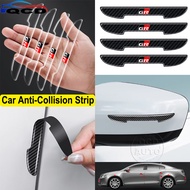 4Pcs Toyota GR Car Door Anti-Collision Strip Guard Edge Protector Transparent/Carbon Fiber Sticker F