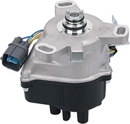 Ignition Distributor w/Cap & Rotor TD-80U Compatible with 1996-1998 Honda Civic, 1996-1997 Honda Del