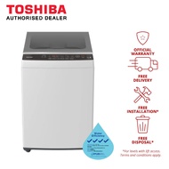 (Bulky)Toshiba 7KG Top Load Washing Machine AW-M801AS(WS)