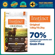 Instinct Dog Food 1.8kg 10.2kg Original Grain Free Recipe Natural with Real Chicken Dry Dog Food