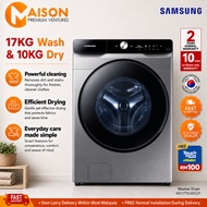 Samsung Inverter Washer Dryer 17KG /10KG with AI Ecobubble™ WD17T6300GP/SP