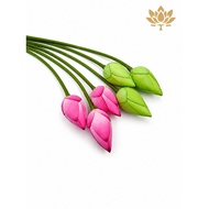 Artificial Lotus Cloth (3 Flowers) Bunga Hiasan Bunga Hiasan Ruang Tamu Bunga Bouquet Bunga Hiasan M
