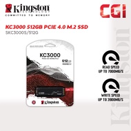 Kingston KC3000 512G M.2 2280 PCIe 4.0 NVMe SSD (SKC3000S/512G)