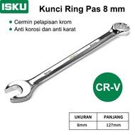 Isku Kunci Rachet 72gigi 8-19mm Kunci Ring Pas Bolak Balik Kunci Flexible Kombinasi Ratchet 8mm-14mm