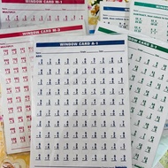 WINDOW CARDS A-1,S-1,M-1,D-1,A-2,S-2,M-2, D-2,A-3,S-3,M-3, D-3,A-4,S-4,M-4,D-4 (SOLD PER SET 4PCS)