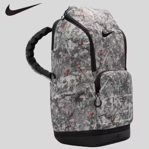 Nike Practical Printed Backpack Summer New Storage Sports Zipper Pocket Schoolbag NIKE IH7965