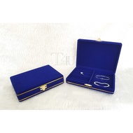 Velvet Box Gold Eyebrows Half Mattress 6x8 Inches Blue
