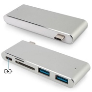 Type c Hub USB 3 Charging UltraSlim Portable Macbook 5in1 type c hub