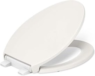 Kohler K24495-A-96 Border Elongated Closed-Front Toilet Seat with Soft Close and Quick Release Biscu
