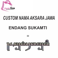 Stiker Sticker Nama Custom Aksara Jawa