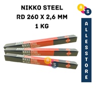Kawat Las Listrik RD 260 26 mm/Kawat Las Nikko Steel Welding 1 kg