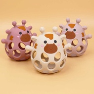 Manhattan Ball 0-3 Baby Food Grade Silicone Grab Ball Hand Rattle Baby Chewable Teether