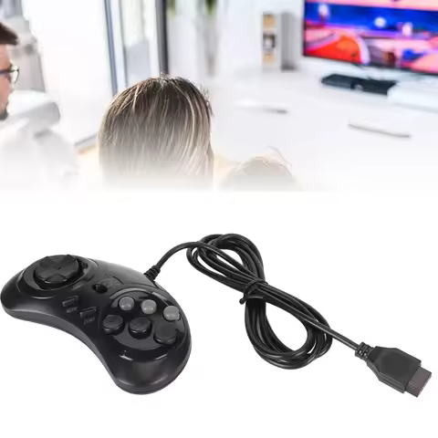 for Sega Controller 9 Pin 16Bit Mini Handheld Ergonomic Portable Gamepad Controller for Sega Control