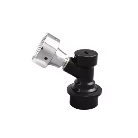 Quick Disconnect Adapter With Liquid Ball Lock Disconnect for Draft Beer Faucet Nitro Coffee Tap 1-1