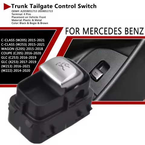 Tailgate Trunk Release Switch A2059051713 2059051713 For 2015-2021 Mercedes-Benz W205 W253 S205 C205