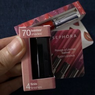 Sephora Rouge Satin Lipstick / Sephora Rouge Cream Lip Shine