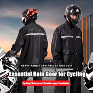 Essential Gear for Cycling in the Rain baju hujan waterproof 100% perlindungan air hujan motorcycle 
