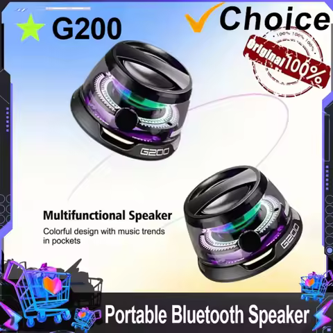 VIKEFON Portable Bluetooth Speaker HECATE G200 RGB Lighting Magnetic Speaker BT5.3 Mini Sound Box 7