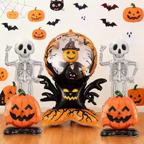Upright Halloween balloon decor Halloween home decor supplies Ghost Tree Pumpkin Skeleton balloon ho