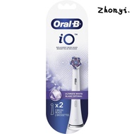 Oral-B io Ultimate White Replacement Brush Heads, White, 2 Count