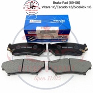 FRONT BRAKE PAD SUZUKI VITARA 1.6CC 1600CC ESCUDO 1.6CC 1600CC SIDEKICK 1.6CC 1600CC 89 TO 06 SUZUKI