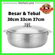 Periuk tebal besar Uniware Periuk Shanghai Thick Big  Aluminium cooking pot Double Handle 30cm 33cm 