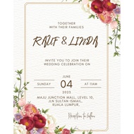 Digital E Wedding card