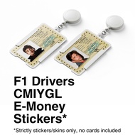 F1 Driver 'Call Me If You Get Lost' E-Money Vinyl Sticker Formula 1 - Leclerc, Sainz. Norris, Versta