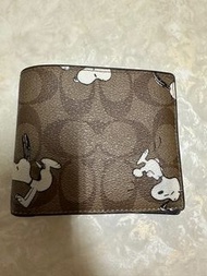 COACH聯名snoopy 8卡短夾