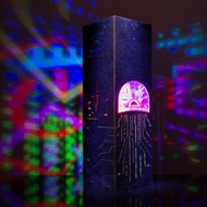 賽博水母 LED 檯燈 - RGB 科幻風桌燈