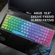 Keyboard Protector ASUS ZX53VE FX53VD GL553V FX73VD Cover 15.6 Inch ASUS Laptop Keyboard Cover Waterproof Silicone Keyboard Film