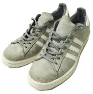 二手adidas Originals Campus 80s JP Pack VNTG（日本套裝）S82739，美國尺寸adidas (24cm)，灰色/米白色/粉白色絨面革 CP 運動鞋。
