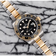 NEW PREMIUM QUALITY watchES MATER TWO TONE BLACK GMT_MENS WATCH