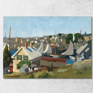 Gloucester Harbor Edward Hopper eho69 Canvas Print